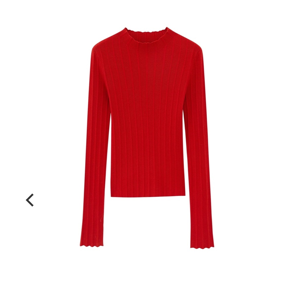 Neiwai Knitted Ribbed Sweater - Picture 6 of 6